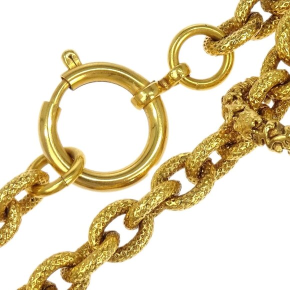 Chanel Medallion Gold Chain Pendant Necklace 93A 196464 - Picture 3 of 4